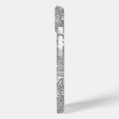 白と黒のシダ Case-Mate iPhoneケース (裏面 / 左)