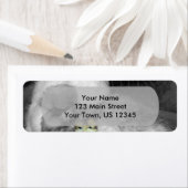 白と黒のシルキーチキンと黄色のチックス ラベル (インサイチュ)