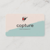 白と黒のシンプルきれいな写真 名刺 (裏面)