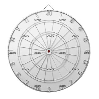 白と黒のシンプルとモダンパターン ダーツボード