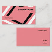 白と黒のジオメトリをキャッチ 名刺 (正面/裏面)