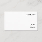 白と黒のジオメトリをキャッチ 名刺 (裏面)