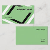 白と黒のジオメトリをキャッチ 名刺 (正面/裏面)