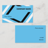 白と黒のジオメトリをキャッチ 名刺 (正面/裏面)