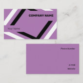 白と黒のジオメトリをキャッチ 名刺 (正面/裏面)