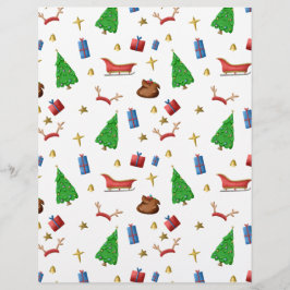 白と黒のスクラップブックのクリスマスパターン