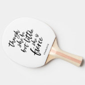 白と黒のスクリプトはほとんど激しいが激しいシェイクスピア 卓球ラケット (横)