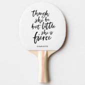 白と黒のスクリプトはほとんど激しいが激しいシェイクスピア 卓球ラケット (正面)