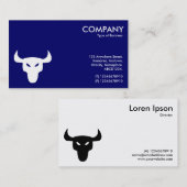 白と黒のステア記号 – 交互の側面 名刺 (正面/裏面)