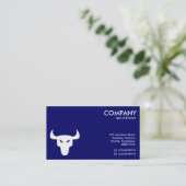 白と黒のステア記号 – 交互の側面 名刺 (スタンド正面)