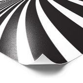 白と黒のストライプ フォトプリント            (角)