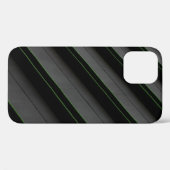 白と黒のストライプ Case-Mate iPhoneケース (裏面 (横))