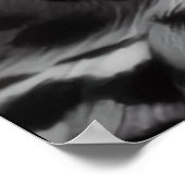 白と黒のスノーフクロウ ポスター (角)