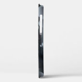 白と黒のセラミックプレート Case-Mate iPhoneケース (裏面 / 左)