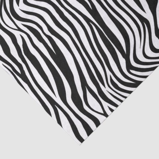 白と黒のゼブラ印刷のデコページ 薄葉紙 (詳細)