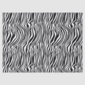 白と黒のゼブラ印刷のデコページ 薄葉紙 (正面)