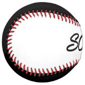 白と黒のソフトボールのスコア ソフトボール (正面左)