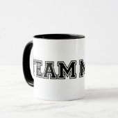 白と黒のチーム数学 マグカップ (正面左)