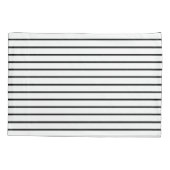 白と黒のデザイン 枕カバー (裏面)