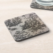 白と黒のトイル コースター (左側)