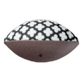 白と黒のトレリス、ラティス、クローバー アメリカンフットボール (回転270)