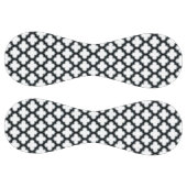 白と黒のトレリス、ラティス、クローバー ソフトボール (パネル)