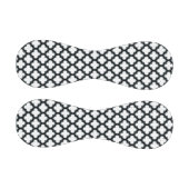 白と黒のトレリス、ラティス、クローバー 野球ボール (パネル)