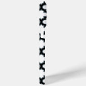 白と黒のトレリス、ラティス、クローバー Case-Mate iPhoneケース (裏面 / 右)