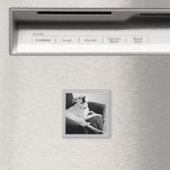 白と黒のトークドグレイの写真 マグネット (インサイチュ (食洗機))