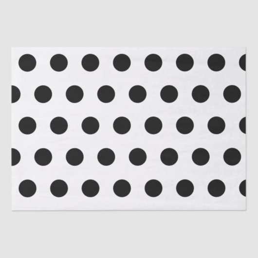白と黒のドットパターン 薄葉紙 (正面)