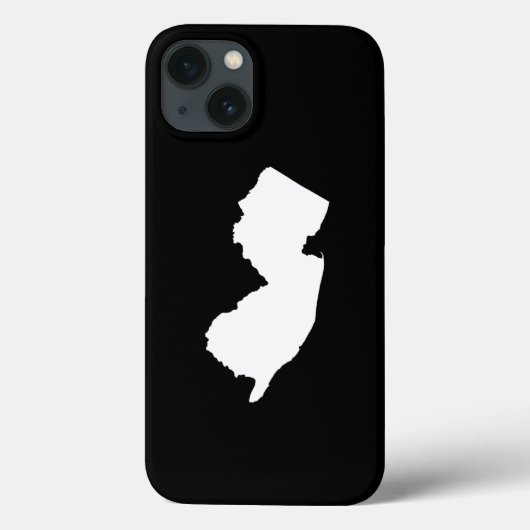 白と黒のニュージャージー州 Case-Mate iPhoneケース (裏面)