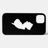 白と黒のニュージャージー州 Case-Mate iPhoneケース (裏面 (横))