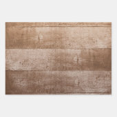 白と黒のバッファローの格子木のヒマワリ ラッピングペーパーシート (正面2)