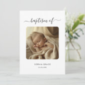 白と黒のバプテスマ男女兼用ス 招待状 (スタンド正面)