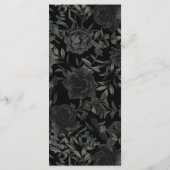 白と黒のバラゴシッ結婚クのメニュー メニュー (裏面)