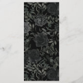 白と黒のバラゴシッ結婚クのメニュー メニュー (裏面)