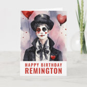 白と黒のピアス カード (正面)