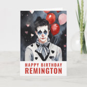 白と黒のピアス カード (正面)