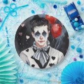 白と黒のピアス ペーパープレート (パーティー)