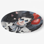 白と黒のピアス ペーパープレート (アングル)