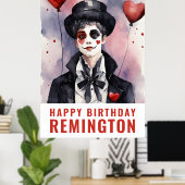 白と黒のピアス ポスター (ホームオフィス)