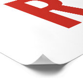 白と黒のピアス ポスター (角)