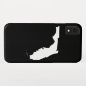 白と黒のフロリダ Case-Mate iPhoneケース (裏面(横))