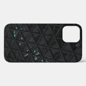 白と黒のフローラ織物 Case-Mate iPhoneケース (裏面 (横))