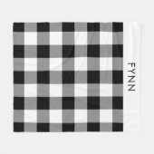 白と黒のプライド毛布 フリースブランケット (正面(横))