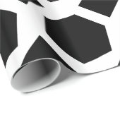 白と黒のポリゴン ラッピングペーパー (ロールコーナー)