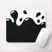 白と黒のマウスパッド マウスパッド (マウス)