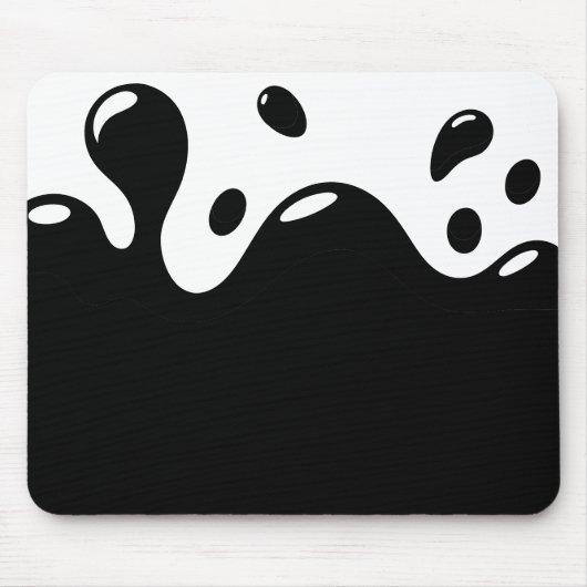 白と黒のマウスパッド マウスパッド (正面)