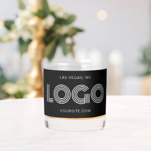 白と黒のミニマルモダンリストプロモ ウイスキーグラス