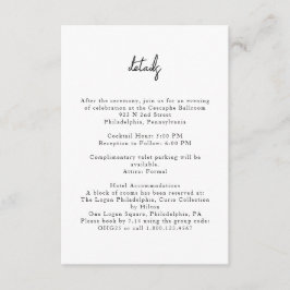 白と黒のミニマル詳細エンクロージャカード エンクロージャーカード